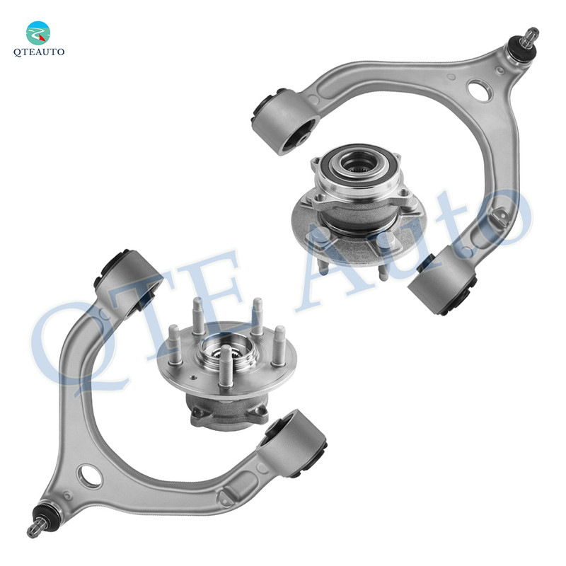 Set of 4 Front Upper Control Arm Ball Joint-Wheel Hub Bearing Assembly For 2016-2024 Tesla X
