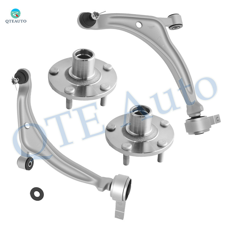 Set of 4 Front Lower Control Arm Ball Joint-Wheel Hub Bearing Assembly For 2004-2008 Nissan Maxima