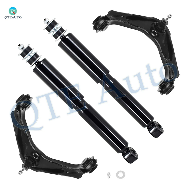 Set of 4 Front Upper Control Arm Ball Joint-Shock Absorber For 2001-2012 GMC Yukon XL 2500