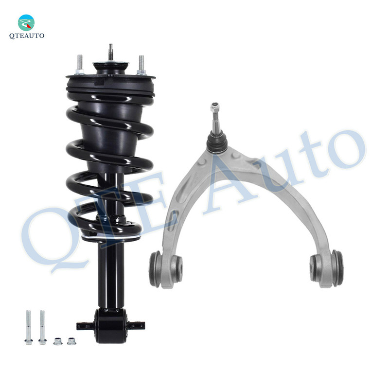 Front Right Upper Control Arm Ball Joint-Quick Complete Strut-Coil Spring Assembly For 2014-2018 GMC Sierra 1500 4WD