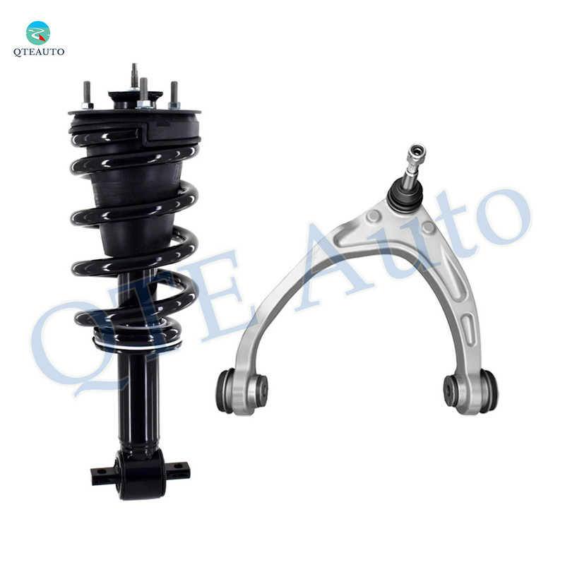 Front Left Upper Control Arm Ball Joint-Quick Complete Strut-Coil Spring Assembly For 2014-2018 Chevrolet Silverado 1500 Monotube Performance Upgrade
