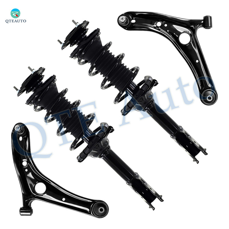 Set of 4 Front Lower Control Arm Ball Joint-Quick Complete Strut-Coil Spring Assembly For 2004-2006 Scion XB