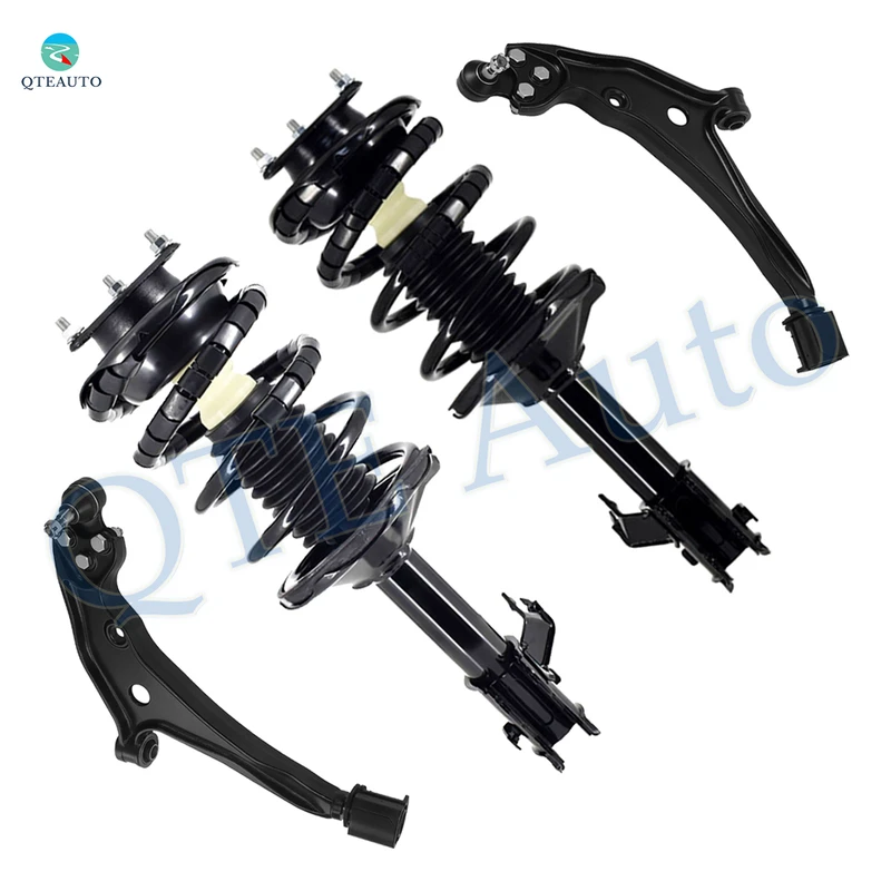 Set of 4 Front Lower Control Arm Ball Joint-Quick Complete Strut-Coil Spring Assembly For 1999-2002 Mercury Villager