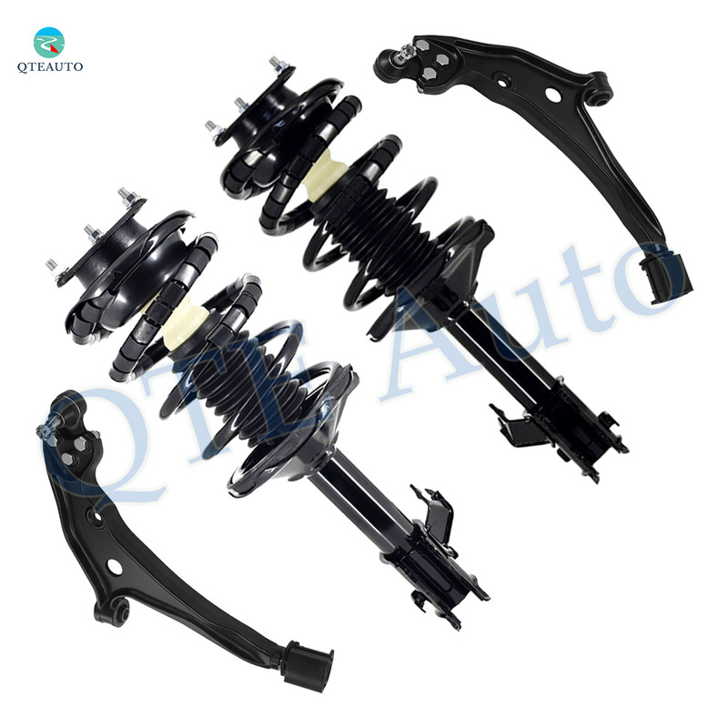 Set of 4 Front Lower Control Arm Ball Joint-Quick Complete Strut-Coil Spring Assembly For 1999-2002 Nissan Quest