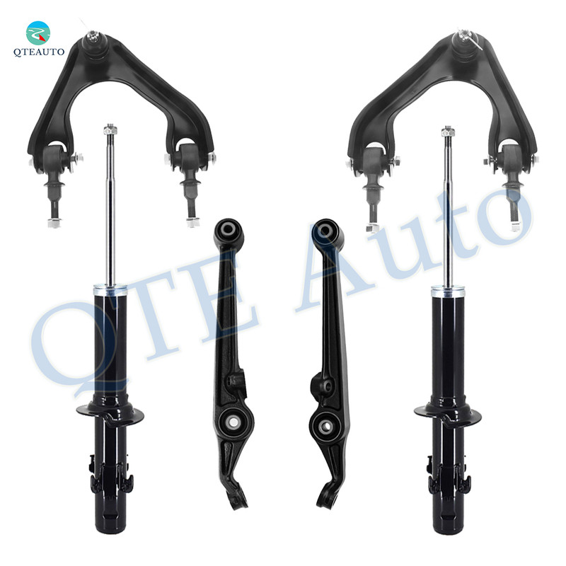 Set of 6 Front Upper Control Arm Ball Joint-Lower Control Arm-Suspension Strut Assembly For 1990-1993 Honda Accord