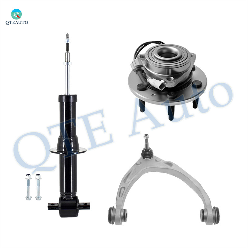 Set of 3 Front Right Upper Control Arm Ball Joint-Wheel Hub Bearing Assembly-Suspension Strut Assembly For 2015-2020 GMC Yukon XL