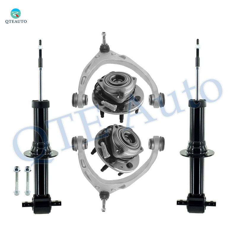 Set of 6 Front Upper Control Arm Ball Joint-Wheel Hub Bearing Assembly-Suspension Strut Assembly For 2017 2018 Chevrolet Silverado 1500