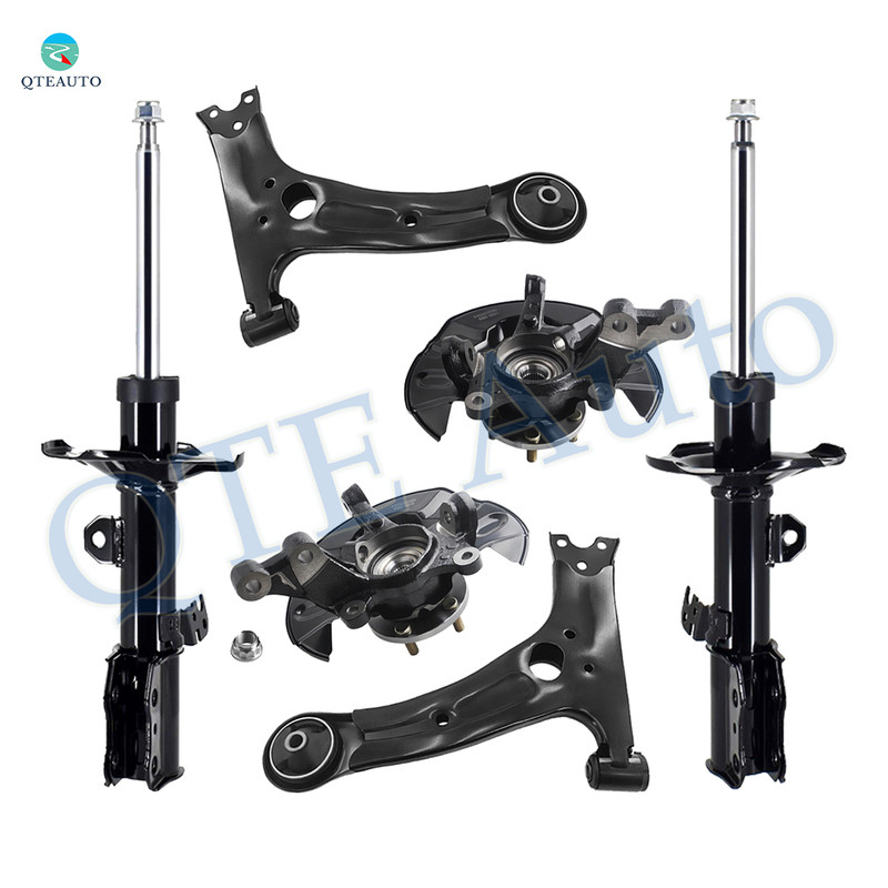 Set of 6 Front Lower Control Arm-Suspension Knuckle Assembly-Suspension Strut Assembly For 2003-2008 Toyota Corolla