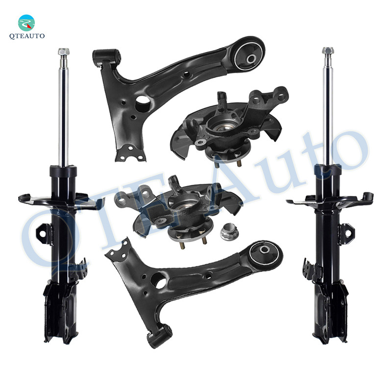 Set of 6 Front Lower Control Arm-Suspension Knuckle Assembly-Suspension Strut Assembly For 2003-2008 Pontiac Vibe