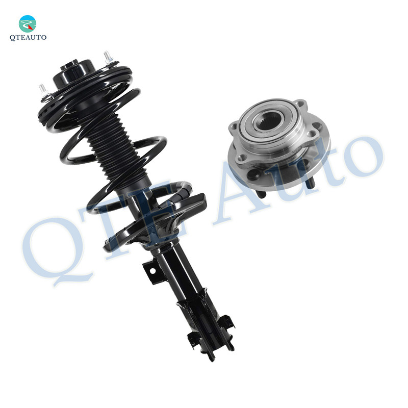 Front Right Quick Complete Strut-Coil Spring Assembly-Wheel Hub Bearing Assembly For 2009-2011 Mitsubishi Galant