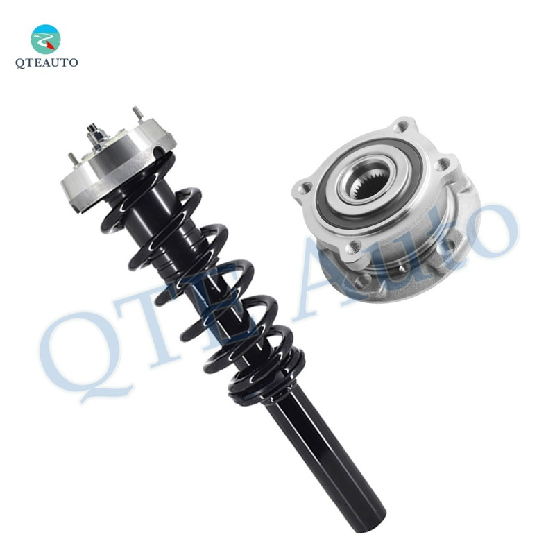 Front Quick Complete Strut-Coil Spring Assembly-Wheel Hub Bearing Assembly For 2007-2013 BMW X5