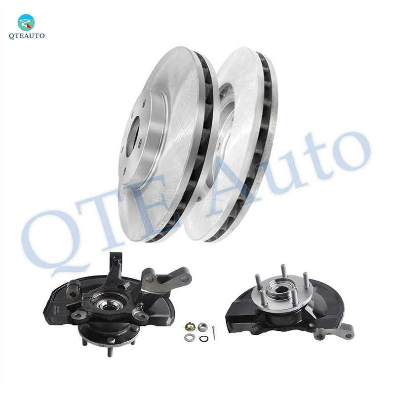 Set of 4 Front 294mm Brake Disc Rotor-Suspension Knuckle Assembly For 2007-2017 Jeep Patriot