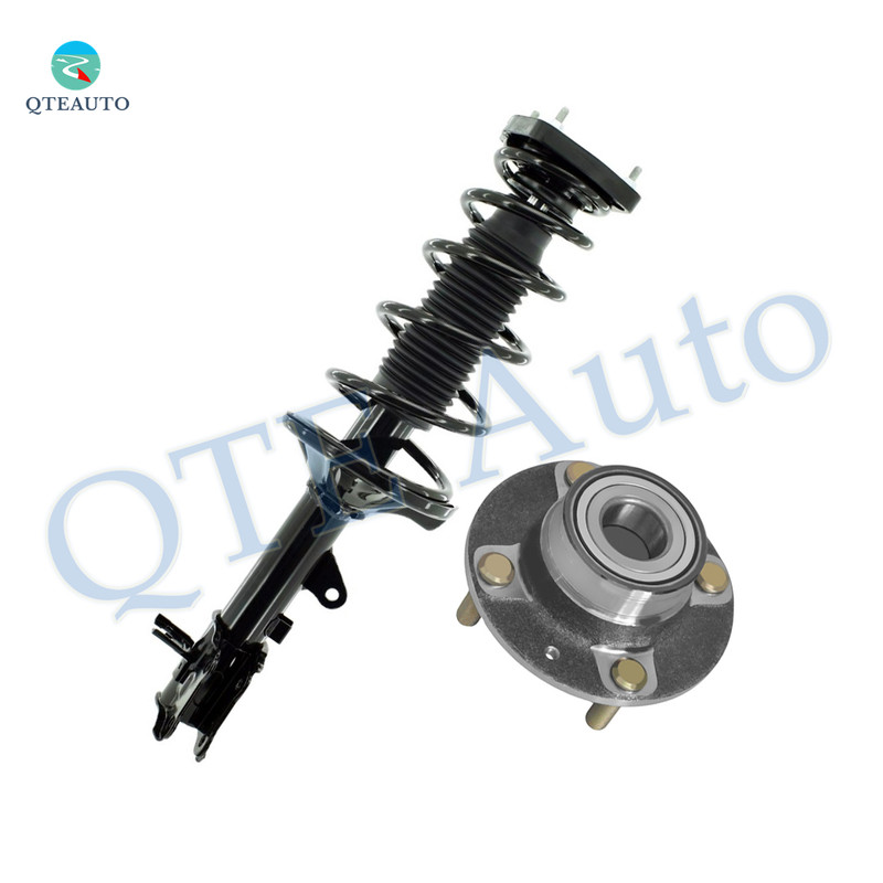 Rear Left Wheel Hub Bearing Assembly-Quick Complete Strut-Coil Spring Assembly For 2005 2006 KIA Spectra