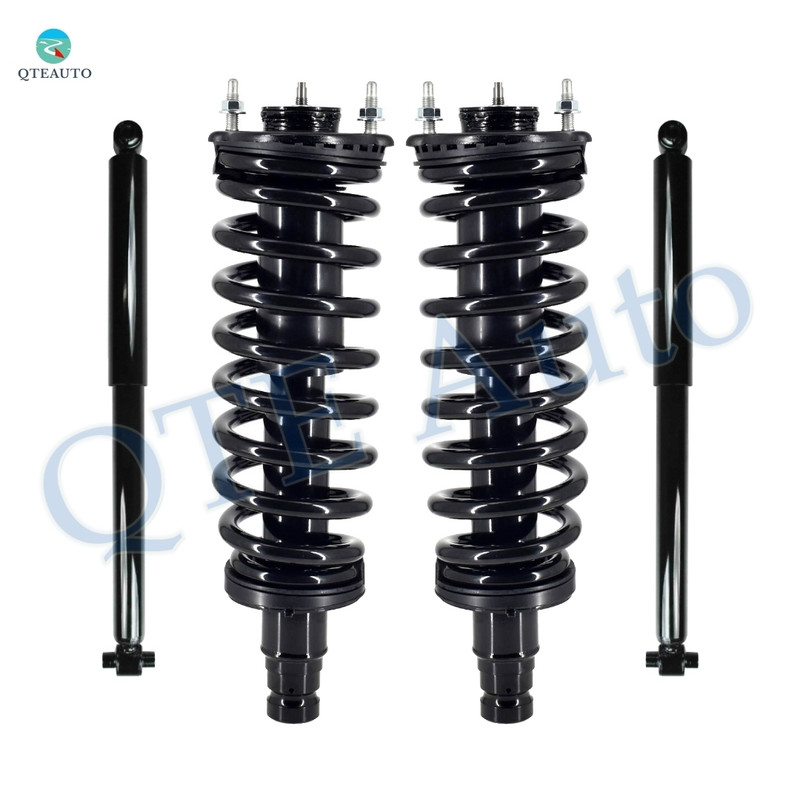 Set 4 Front Quick Complete Strut-Coil Spring-Rear Shock For 2004-2007 Buick Rainier L6 4.2L Monotube Performance Upgrade