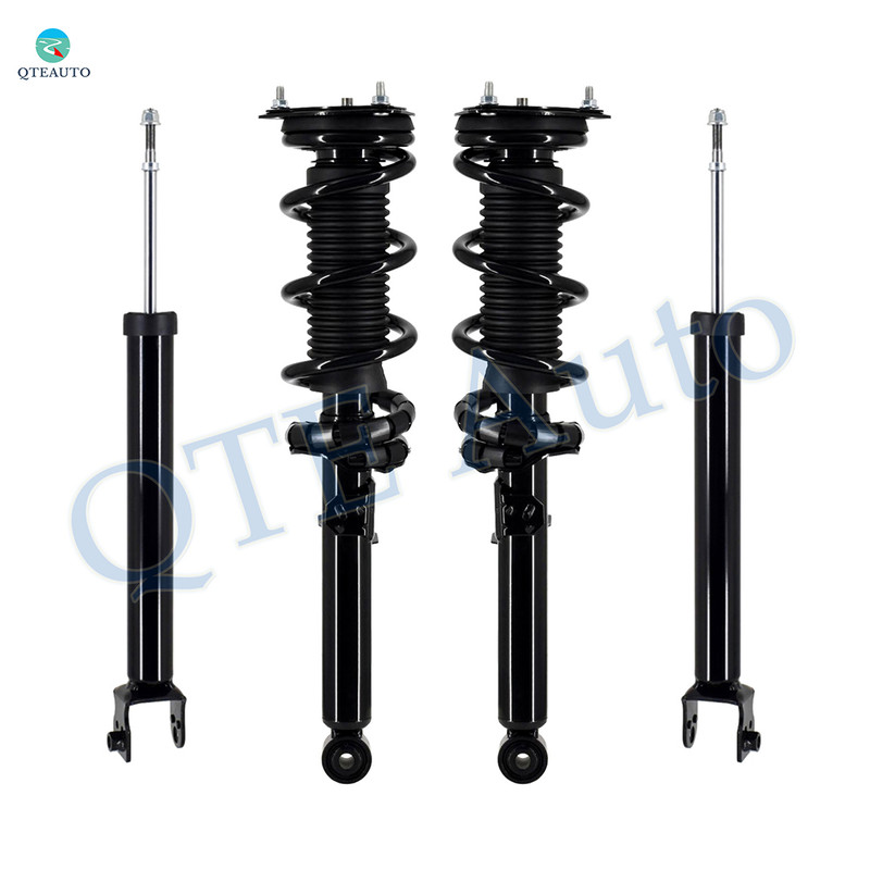 Set Front Quick Complete Strut-Coil Spring-Rear Shock For 2009 2010 Infiniti G37 Sedan RWD