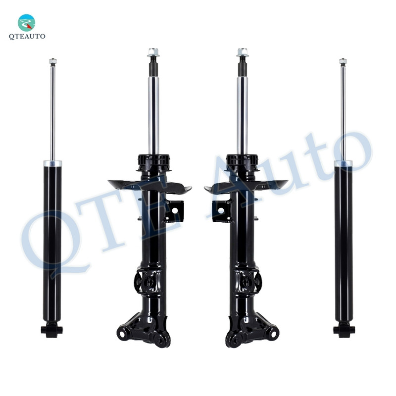 Set of 4 Front Suspension Strut Assembly-Rear Shock Absorber For 2010-2016 Mercedes-Benz E350 RWDMonotube Performance Upgrade