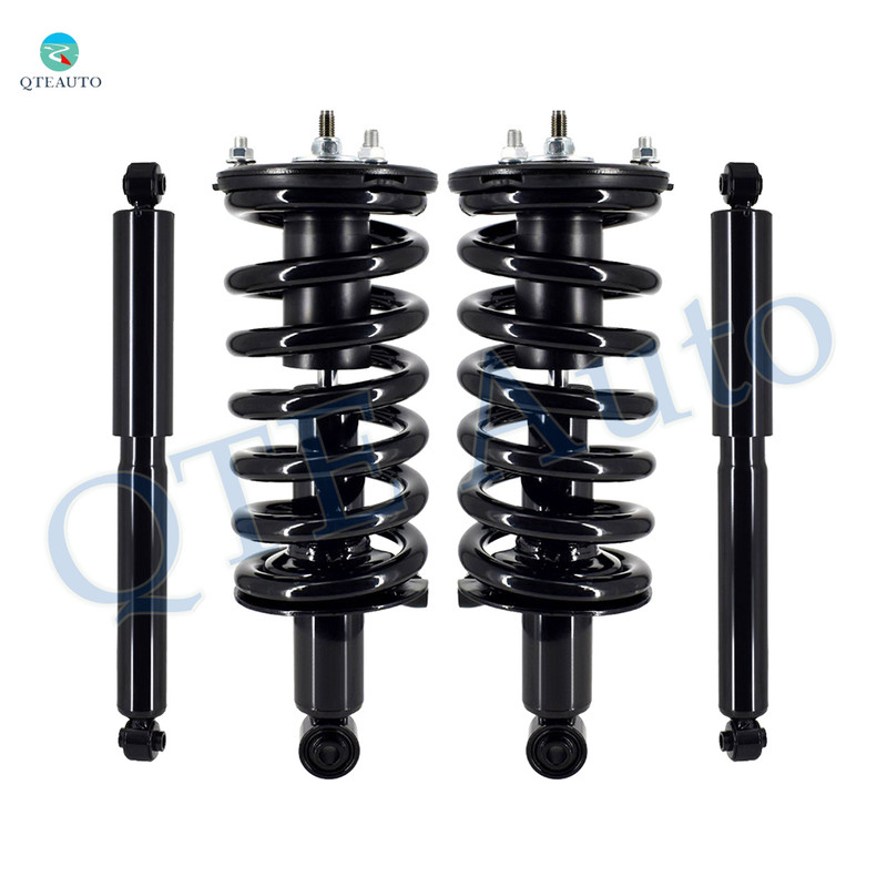 Set Front Quick Complete Strut-Coil Spring-Rear Shock For 2004-2007 2010 2011 2013-2015 Nissan Titan RWD