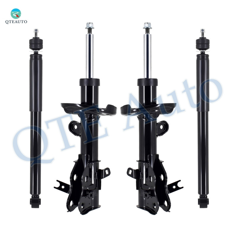 Set of 4 Front Suspension Strut Assembly-Rear Shock For 2013-2015 Acura ILX Monotube Performance Upgrade