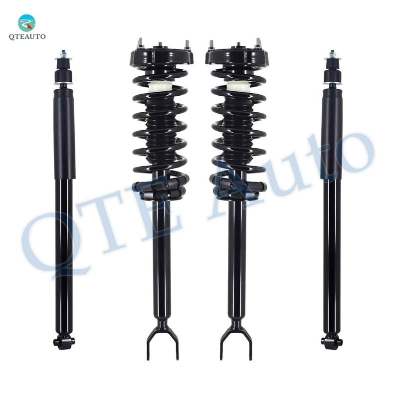 Set of 4 Front Quick Complete Strut-Coil Spring Assembly-Rear Shock Absorber For 2003-2009 Mercedes-benz E320