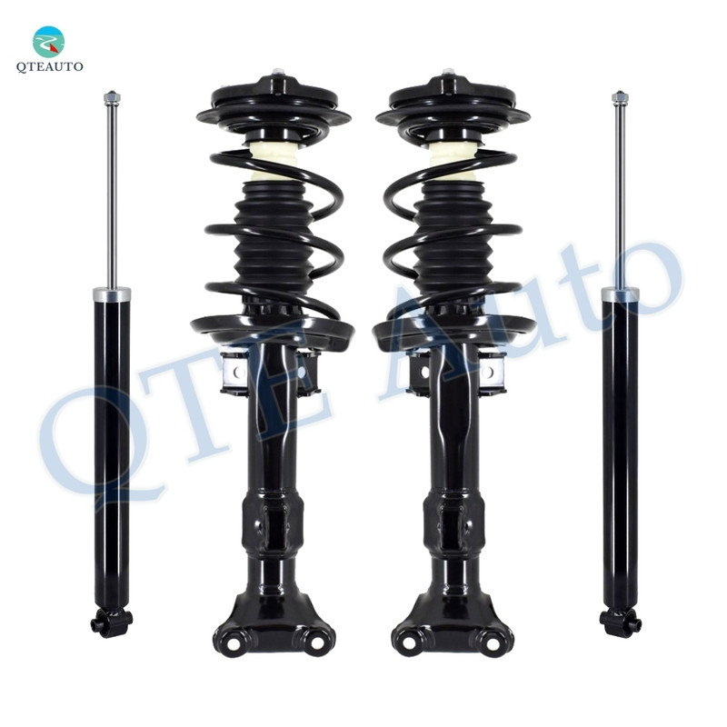 Set of 4 Front Quick Complete Strut-Coil Spring-Rear Shock For 2015-2017 Mercedes-benz E400 Monotube Performance Upgrade
