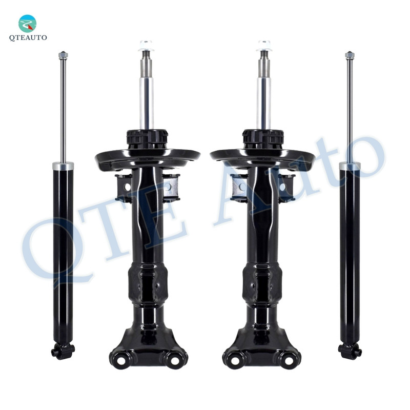 Set Front Suspension Strut-Rear Shock Absorber For 2010-2014 Mercedes-benz E350 C207 Monotube Performance Upgrade