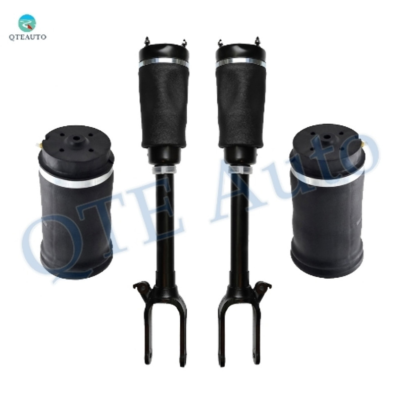 Set 4 Front Air Suspension Spring Strut-Rear Air Suspension Spring Bag For 2007-2009 Mercedes-Benz GL320 w/o Active Dampening System