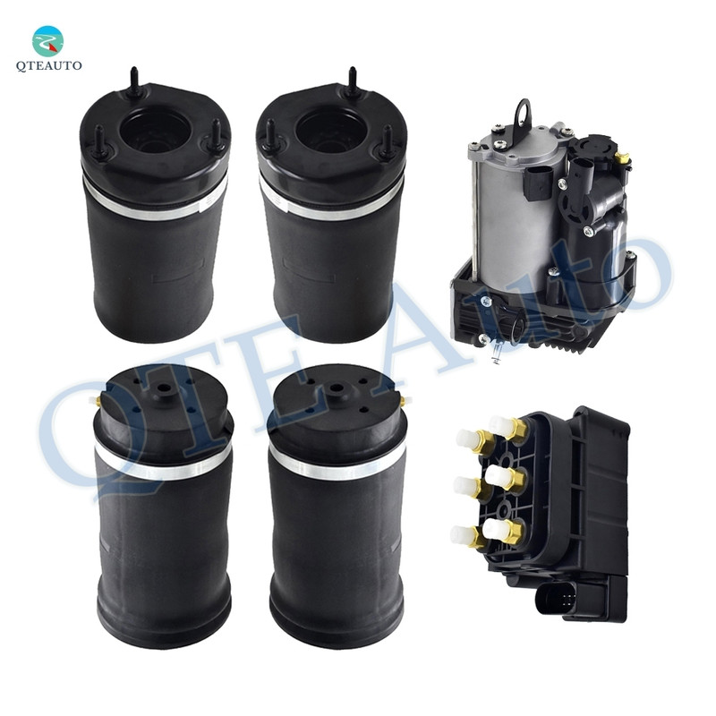 Full Set Front-Rear Air Suspension Spring-Air Suspension Compressor-Solenoid Valve Block For 2007-2012 Mercedes-Benz GL450
