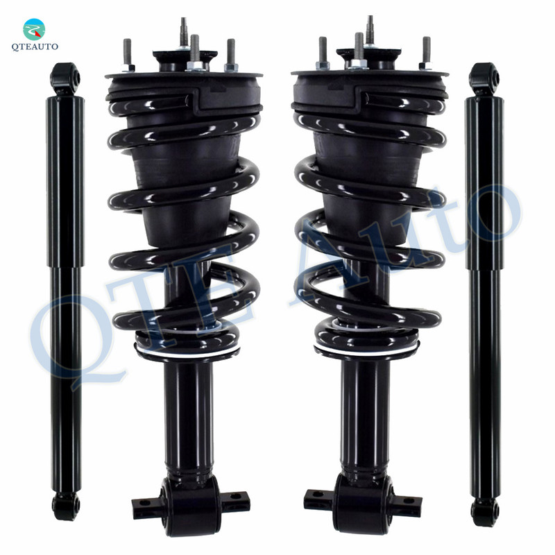 Set of 4 Front Quick Complete Strut-Coil Spring-Rear Shock For 2014-2018 GMC Sierra 1500 Monotube Performance Upgrade