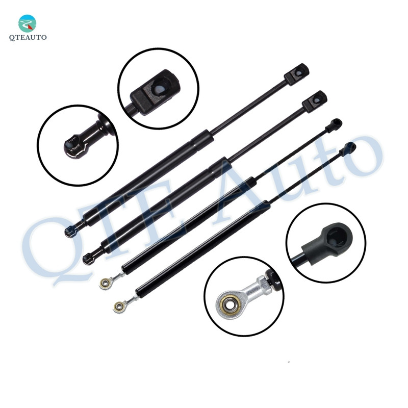 Set of 4 Front Hood-Rear Back Glass Lift Support For 2004-2010 Infiniti QX56