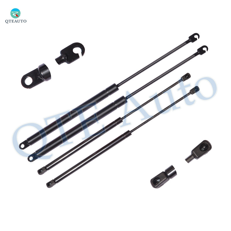 Set 4 Front Hood-Rear Trunk Lid Lift Support For 1997 1998 Volvo S90 w/o spoiler
