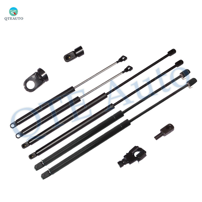 Full Set Front Hood-Rear Tailgate-Back Glass Lift Support For 1984-1996 Buick Century