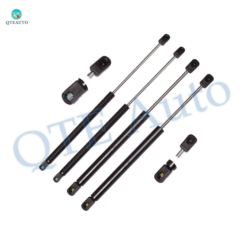 Set 4 Front Hood-Rear Back Glass Lift Support For 2000-2005 Ford Excursion 4WD