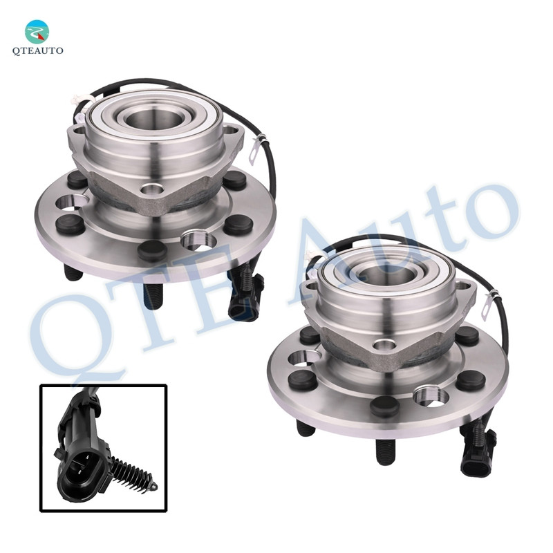 2 Front Wheel Hub Bearing Assembly For 1995-1997 Chevrolet K2500 with 6 Stud Hub