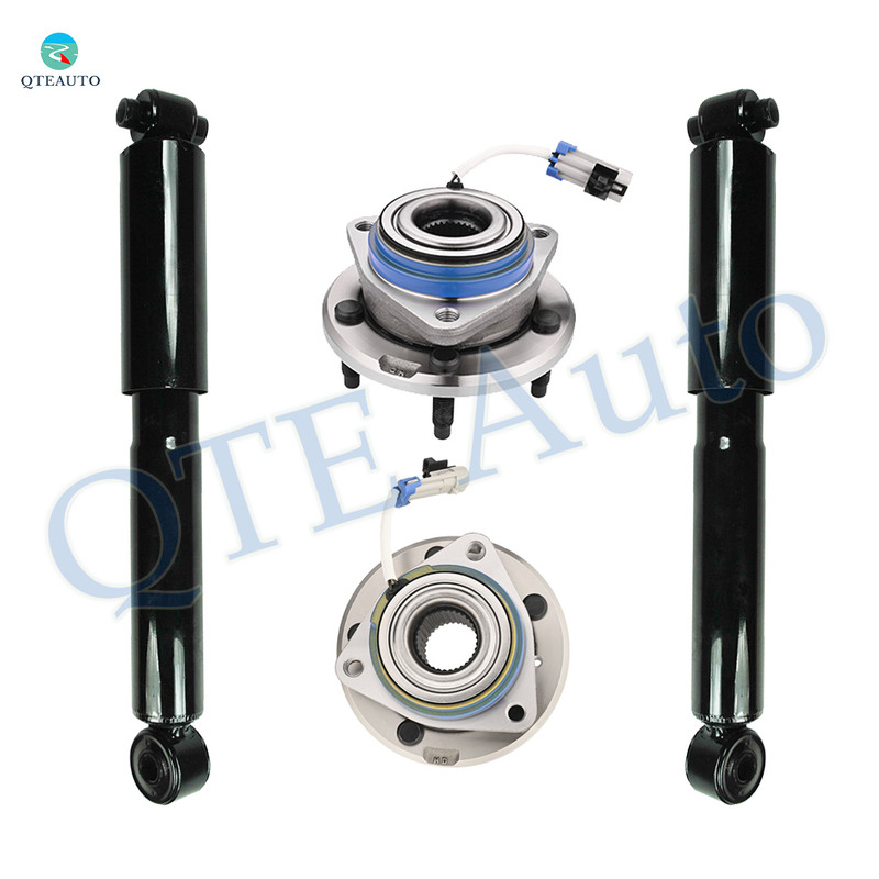 Set of 4 Rear Shock-Wheel Hub Bearing Assembly To 2002-2006 Buick Rendezvous AWD