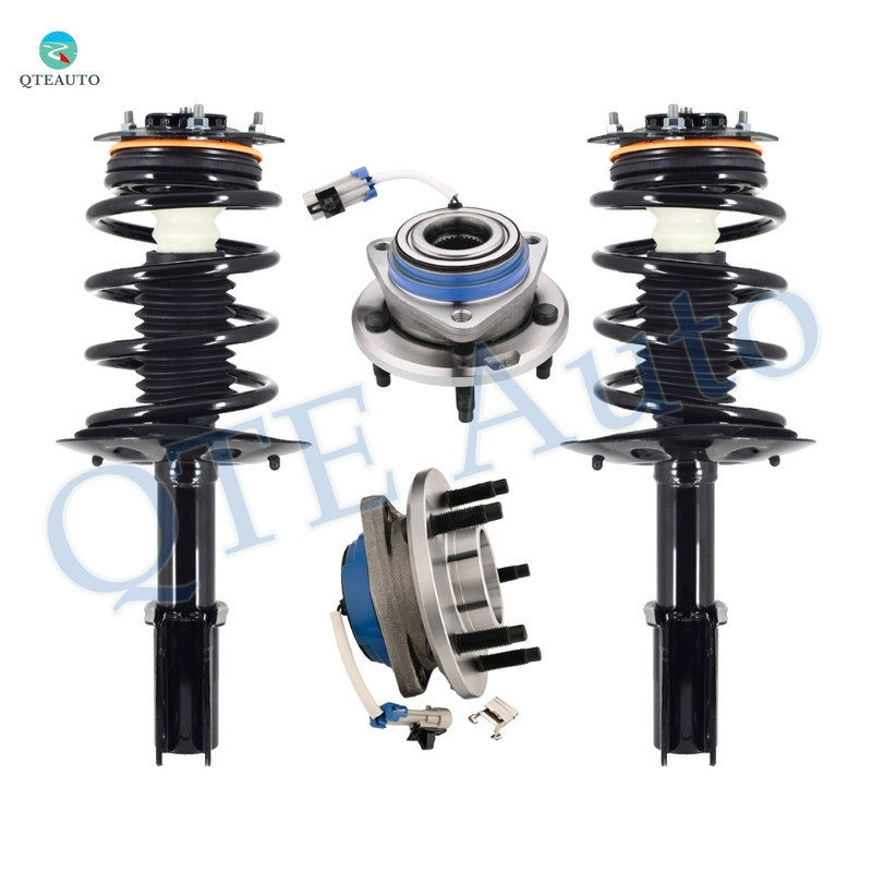 Set of 4 Front Wheel Hub Bearing-Quick Complete Strut To 2001-2005 Pontiac Aztek