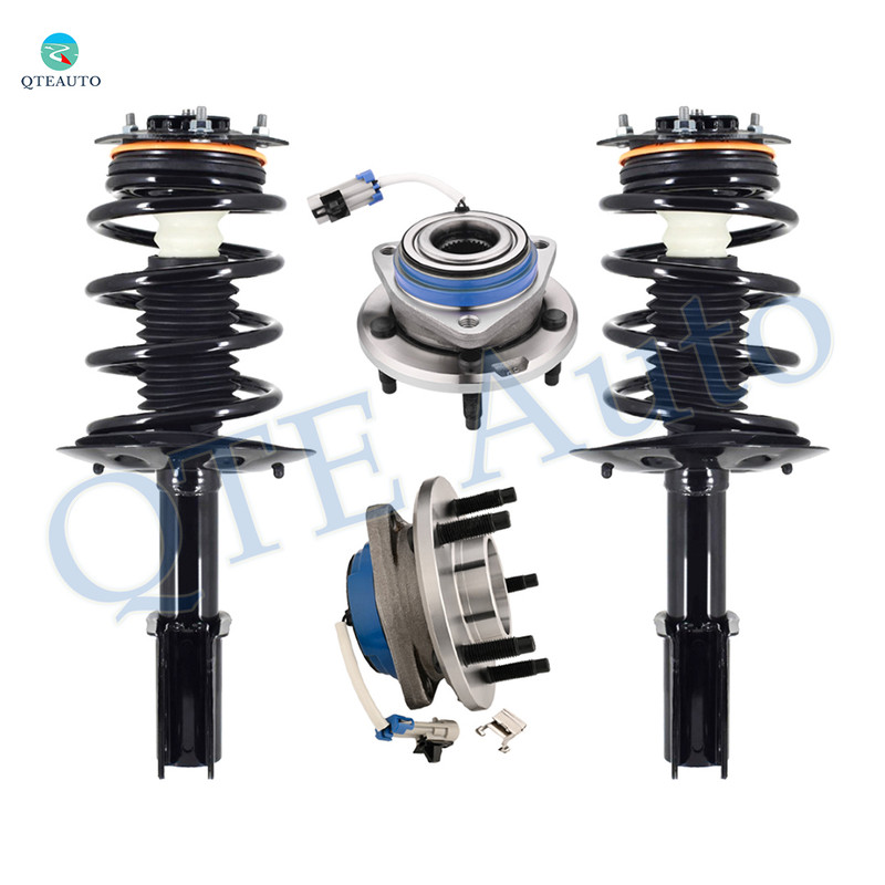 Set of 4 Front Wheel Hub Bearing-Quick Complete Strut To 2001-2005 Pontiac Aztek