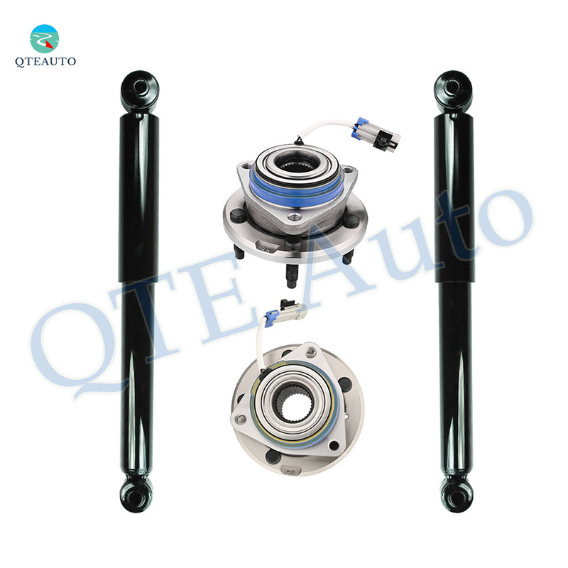 Set 4 Rear Shock-Wheel Hub Bearing Assembly For 2002-2004 Oldsmobile Silhouette