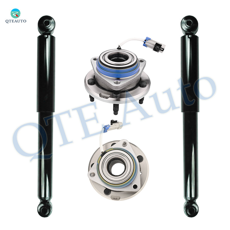 Set Rear Shock Absorber-Wheel Hub Bearing Assembly For 2001-2004 Pontiac Montana