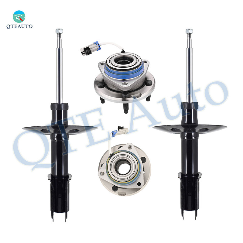 Set 4 Front Wheel Hub Bearing-Suspension Strut For 1997-2005 Chevrolet Venture