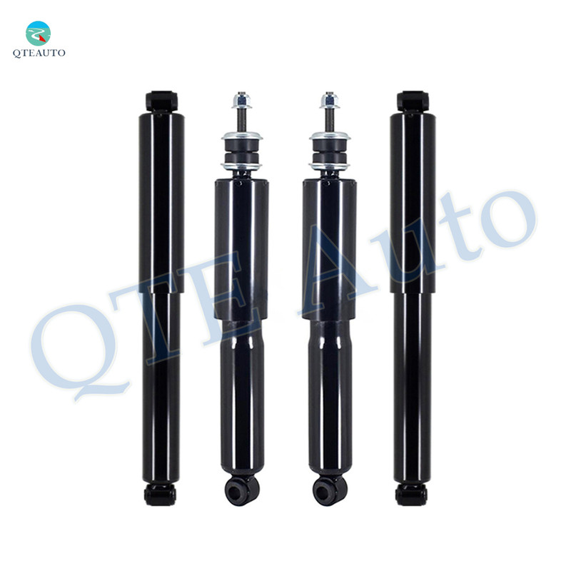 Set of 4 Front-Rear Shock Absorber For 2017 Ford F-450 Super Duty w/o Ride Height Improvement w/ Single Rear Wheels