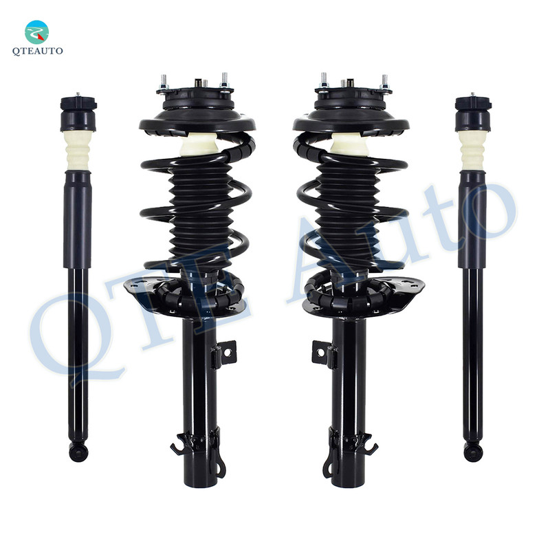 Set of 4 Front Quick Complete Strut-Coil Spring Assembly-Rear Complete Shock Absorber Kit For 2006 2007 Ford Focus