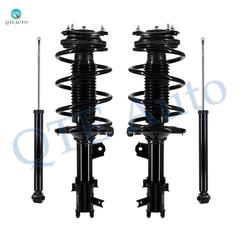 Set Front Quick Complete Strut-Coil Spring-Rear Shock For 2006-2011 KIA RIO Base