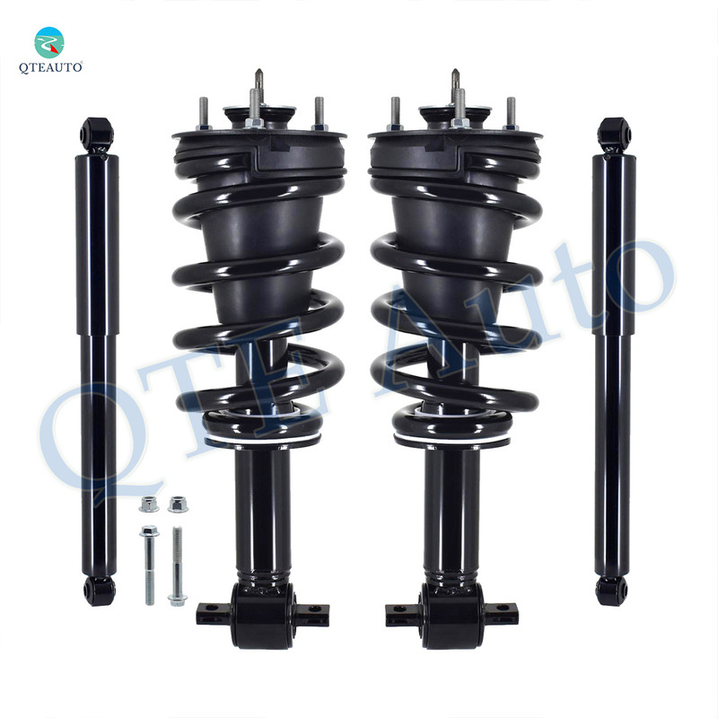 Set of 4 Front Quick Complete Strut-Coil Spring Assembly-Rear Shock Absorber For 2019 Chevrolet Silverado 1500 LD RWD