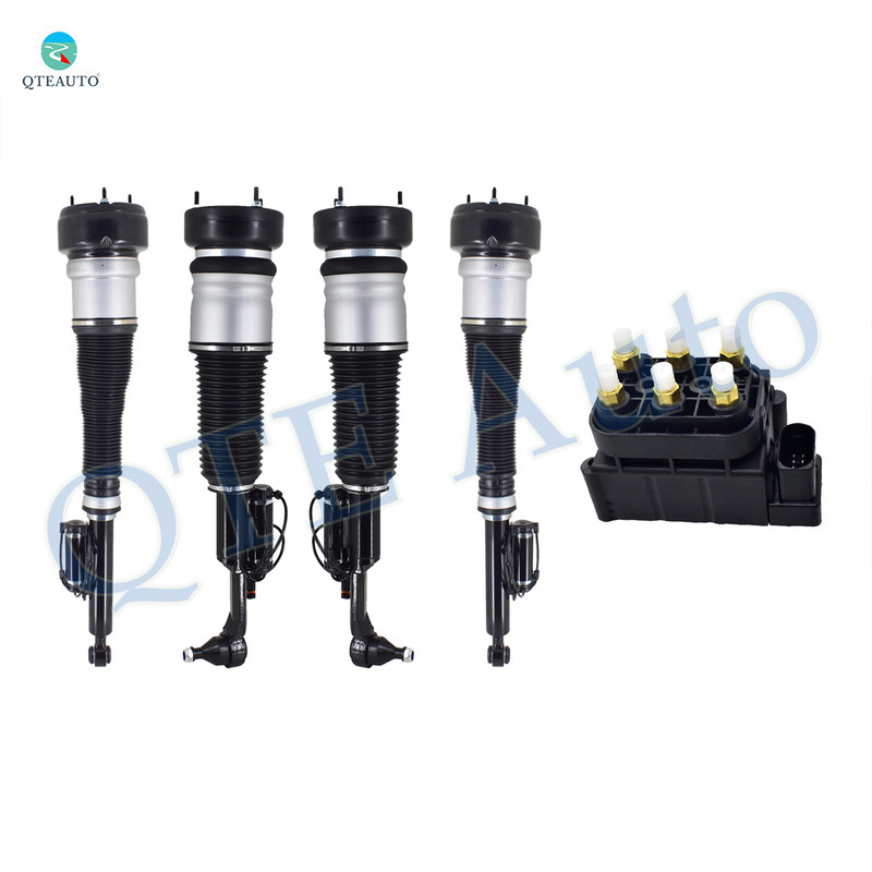 Full Set Front-Rear Air Airmatic Suspension Spring Strut-Air Suspension Solenoid Valve Block For 2009-2014 Mercedes-Benz CL550