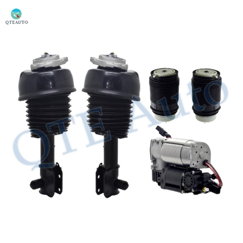 Full Set Front Air Suspension Spring Strut-Air Suspension Compressor Pump-Rear Air Suspension Spring Bag For 2012-2018 Mercedes-Benz CLS550 4Matic