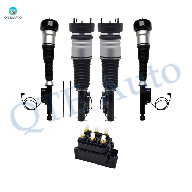 Full Set Front-Rear Air Airmatic Suspension Spring Strut-Air Suspension Solenoid Valve Block For 2010-2013 Mercedes-Benz S400