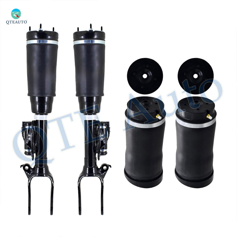 Set of 4 Front Air Airmatic Suspension Spring Strut-Rear Air Suspension Spring Bag For 2010-2012 Mercedes-Benz R350