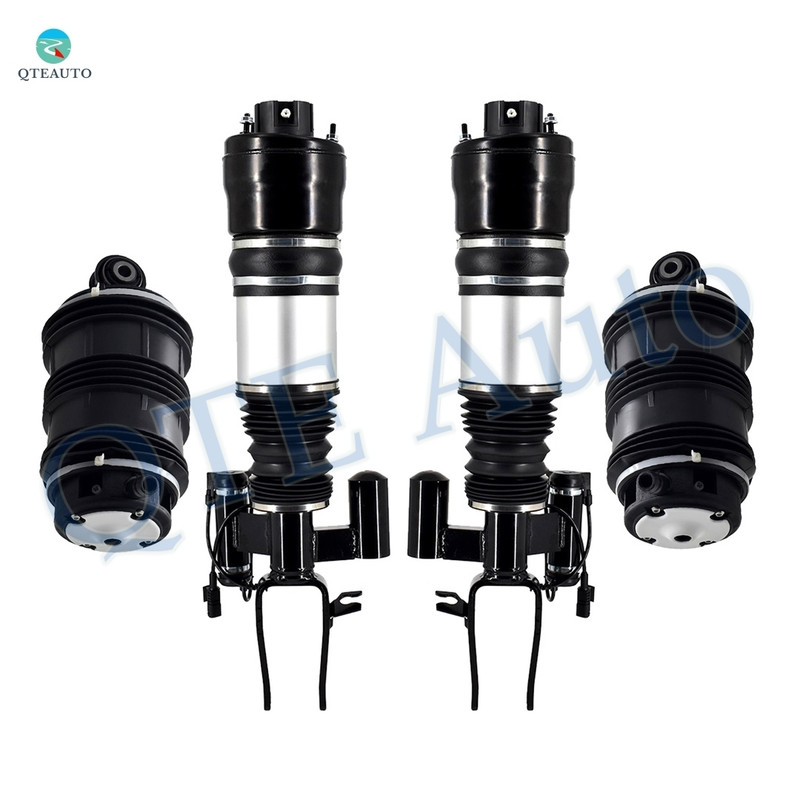 Set of 4 Front Air Airmatic Suspension Spring Strut-Rear Air Suspension Spring Bag For 2004-2006 Mercedes-Benz E500