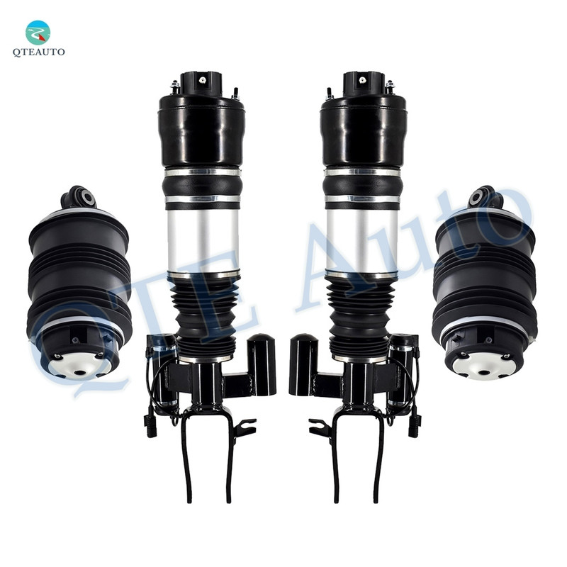 Set of 4 Front Air Airmatic Suspension Spring Strut-Rear Air Suspension Spring Bag For 2004-2006 Mercedes-Benz E500 4Matic
