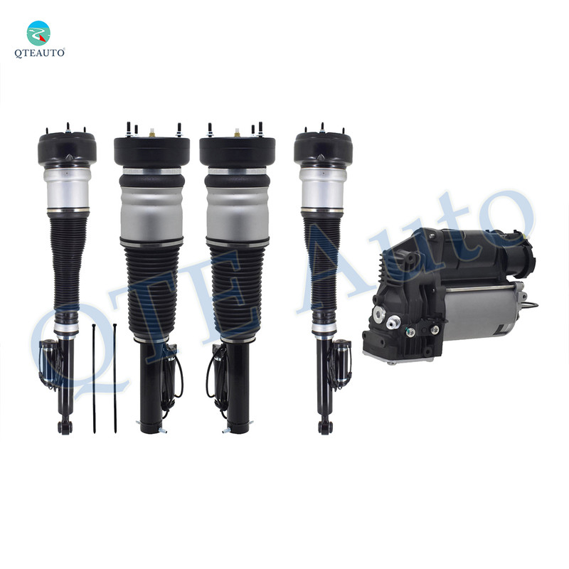 Full Set Front-Rear Air Airmatic Suspension Spring Strut-Air Suspension Compressor Pump For 2007-2013 Mercedes-Benz S600